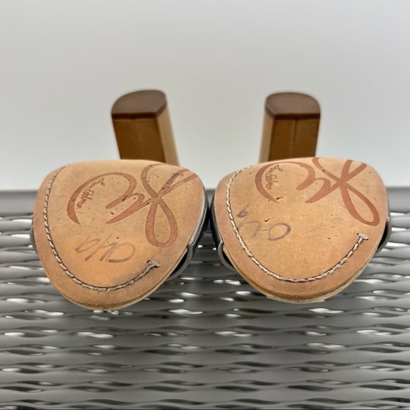 Sam Edelman Yelena Block Heels Tan Size 8 - Picture 10 of 12